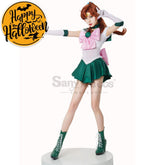 【In Stock】Anime Sailor Moon Cosplay Jupiter Makoto Kino Battle Suit Costume Premium Edition Costumes